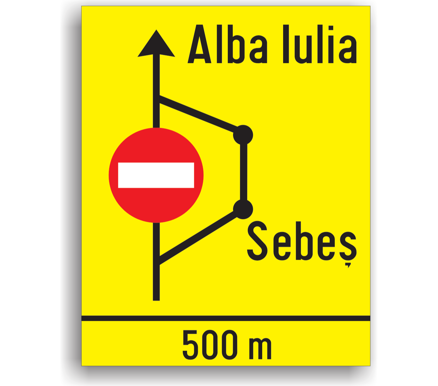 Presemnalizarea rutei ocolitoare