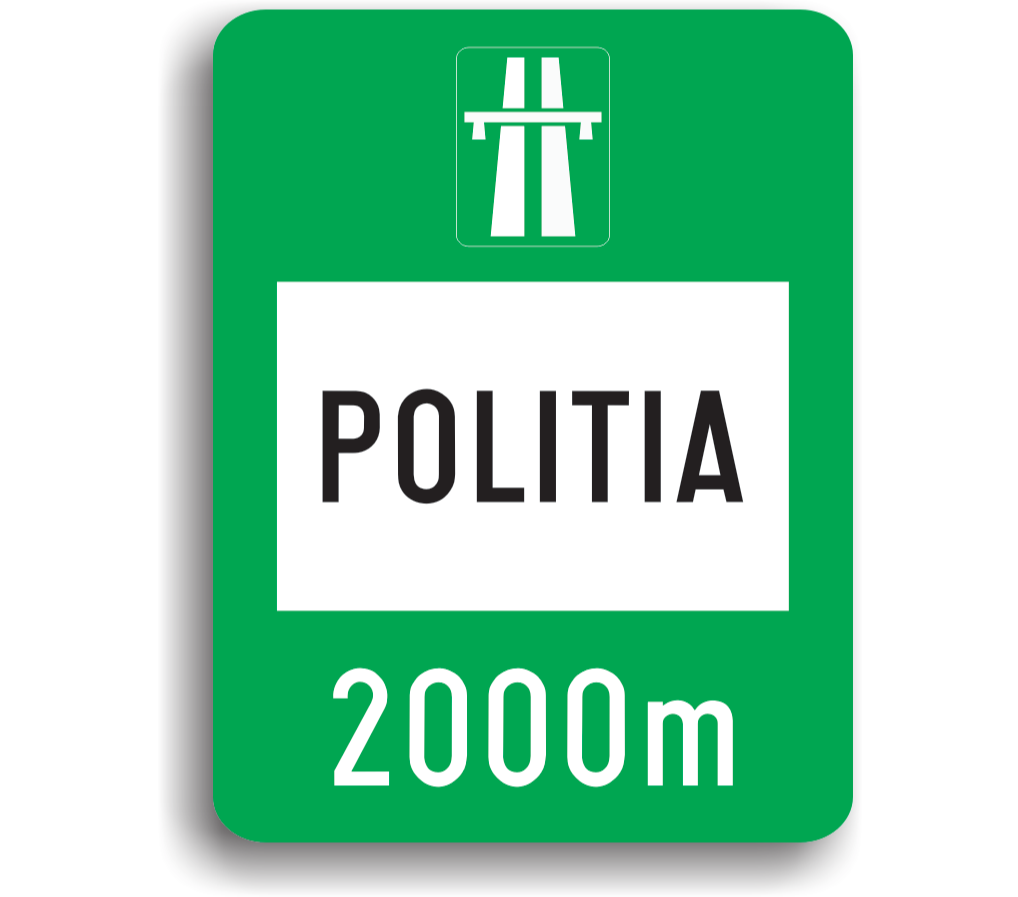 Presemnalizarea sediului Poliției autostrăzii