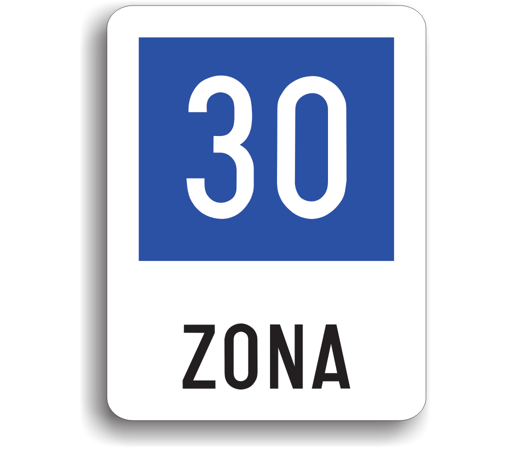 Zonă cu viteză recomandată de 30 km/h